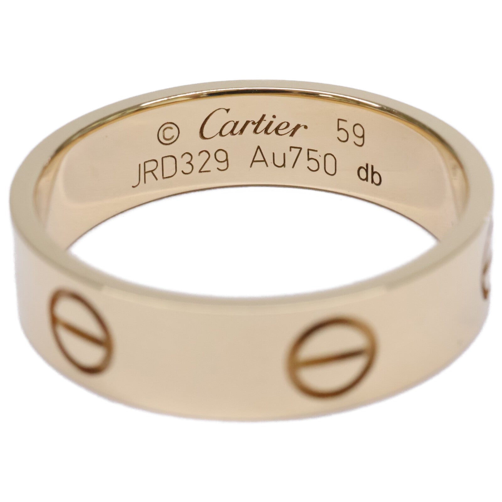 Cartier カルティエ 美品 B4084659 750YG ラブリング クラシックモデル リング 指輪