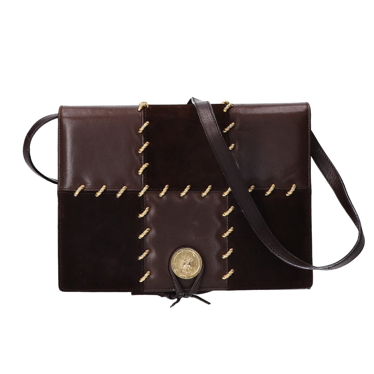 SalvatoreFerragamo サルバトーレフェラガモ L21 4728 スエードｘレザー ショルダーバッグ