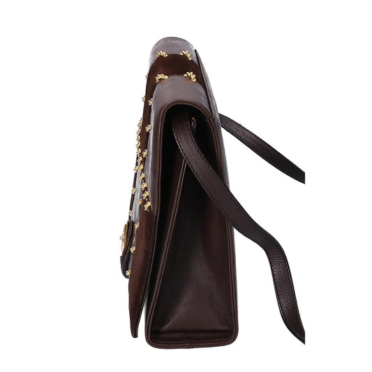 SalvatoreFerragamo サルバトーレフェラガモ L21 4728 スエードｘレザー ショルダーバッグ