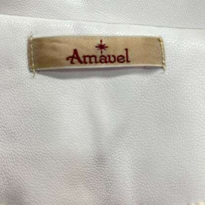 AMAVEL アマベル 【AMAVEL】ピンク リボン フェイクレザー ライダースジャケット ジャケット