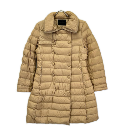 UNITED ARROWS ユナイテッドアローズ 1525-199-0394 ブラウン UAG ナイロン レッキスラビットファー ロングダウン コート