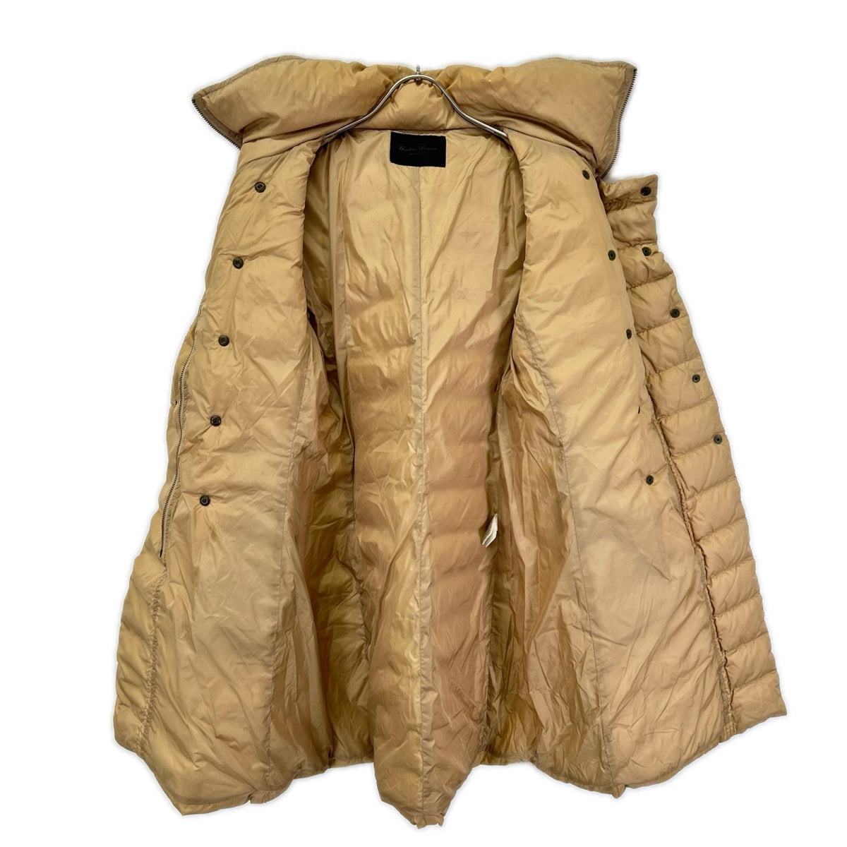 UNITED ARROWS ユナイテッドアローズ 1525-199-0394 ブラウン UAG ナイロン レッキスラビットファー ロングダウン コート