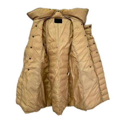 UNITED ARROWS ユナイテッドアローズ 1525-199-0394 ブラウン UAG ナイロン レッキスラビットファー ロングダウン コート
