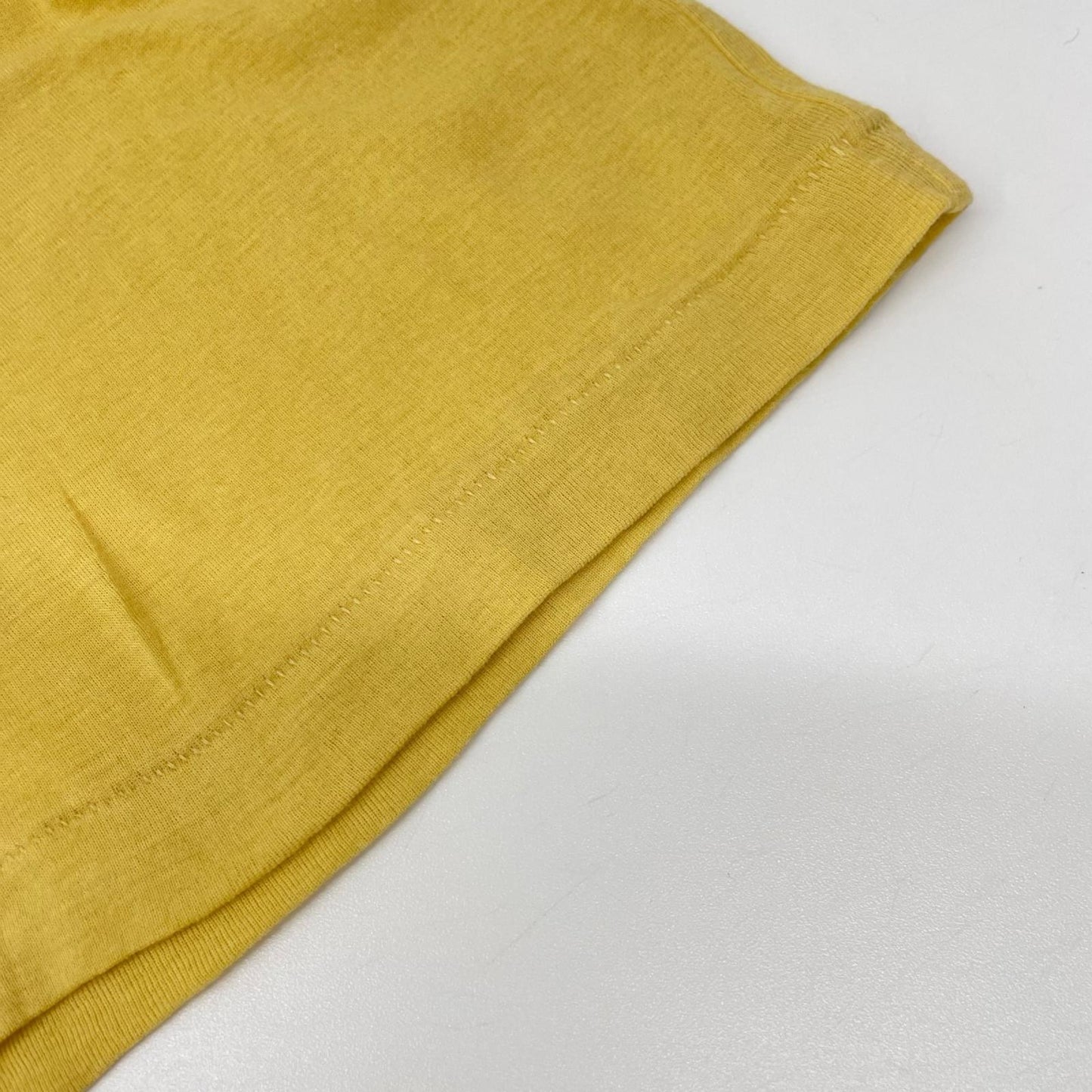 AURALEE オーラリー A00T01HF イエローSUPER HIGH GAUGE SHEER RIB L/S Tシャツ トップス