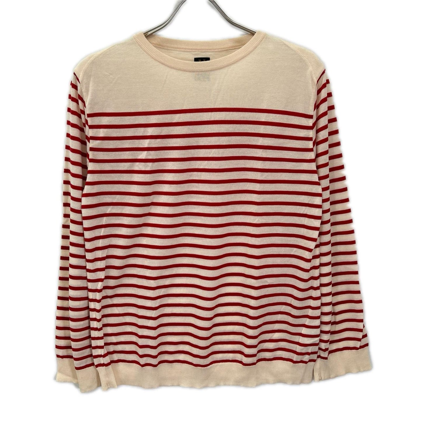 BATONER バトナー ベージュレッド CELLULOSE CASHMERE BORDER LONG SLEEVE カットソー トップス