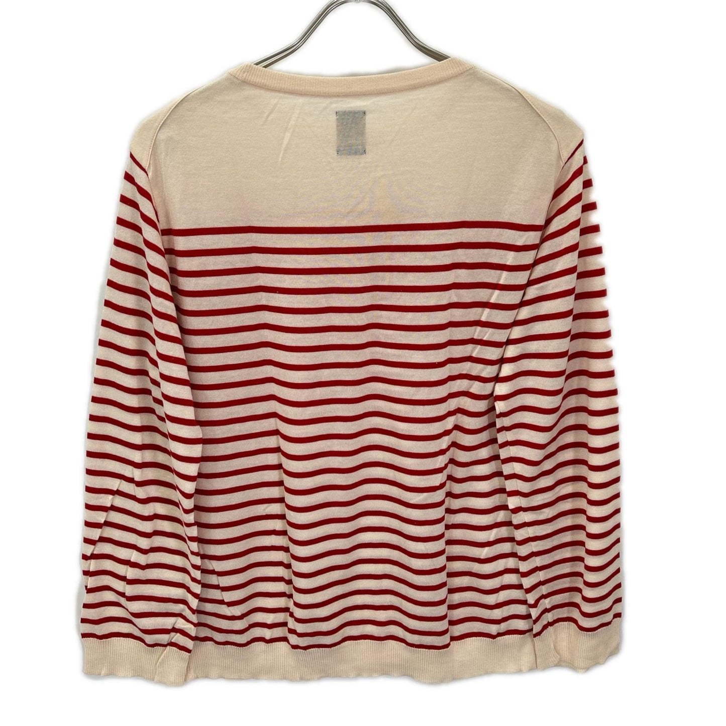 BATONER バトナー ベージュレッド CELLULOSE CASHMERE BORDER LONG SLEEVE カットソー トップス