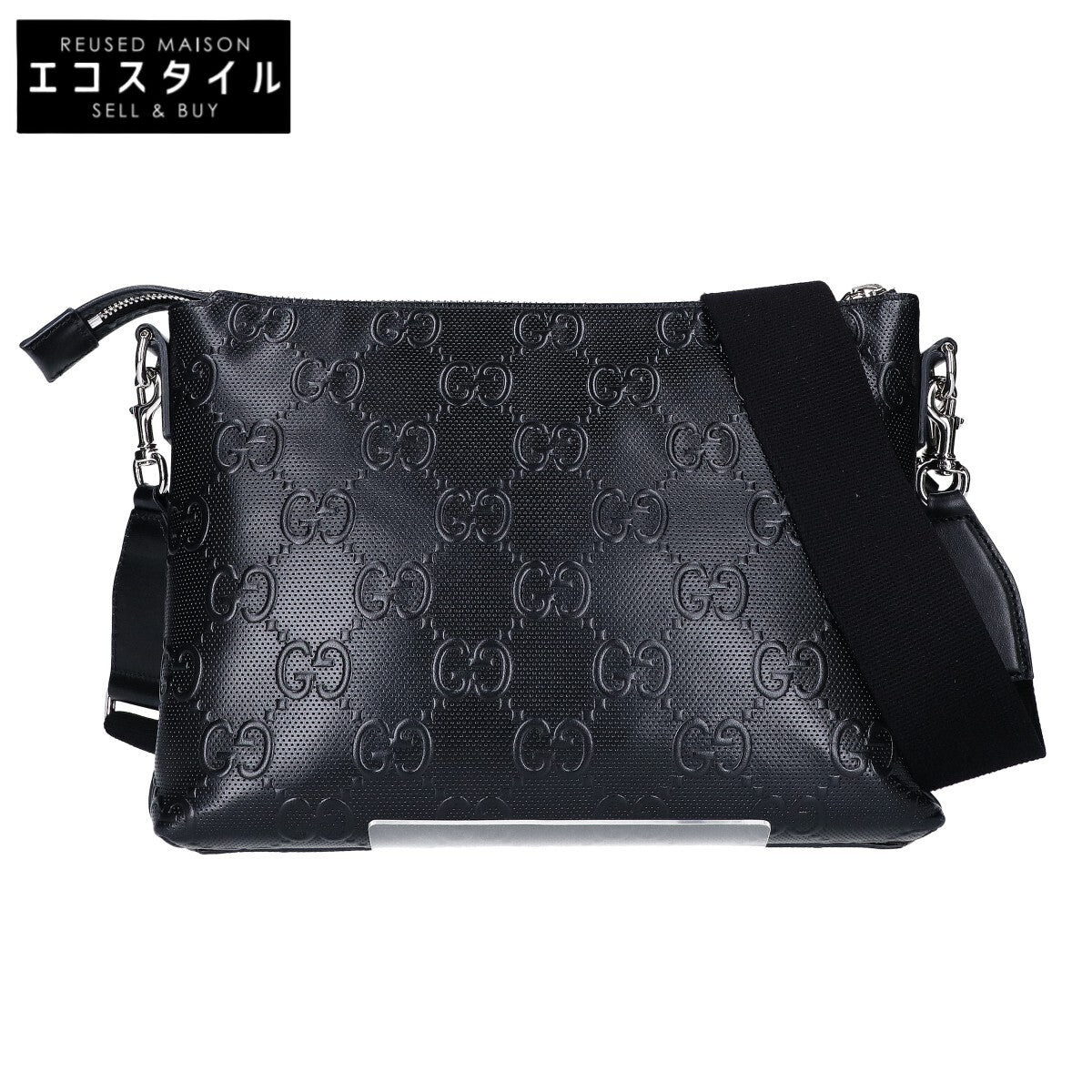 GUCCI グッチ 696009 エンボス ミディアム クロスボディバッグ ショルダーバッグ