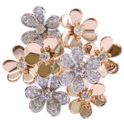 VanCleef & Arpels ヴァンクリーフ&アーペル 新品仕上げ済み 750RG x WG VCARPFIQ53 フリヴォル 8フラワー ダイヤモンド リング 指輪