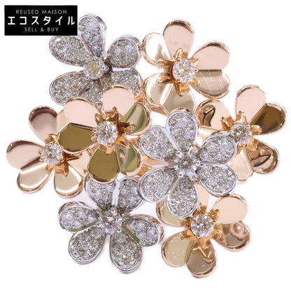 VanCleef & Arpels ヴァンクリーフ&アーペル 新品仕上げ済み 750RG x WG VCARPFIQ53 フリヴォル 8フラワー ダイヤモンド リング 指輪