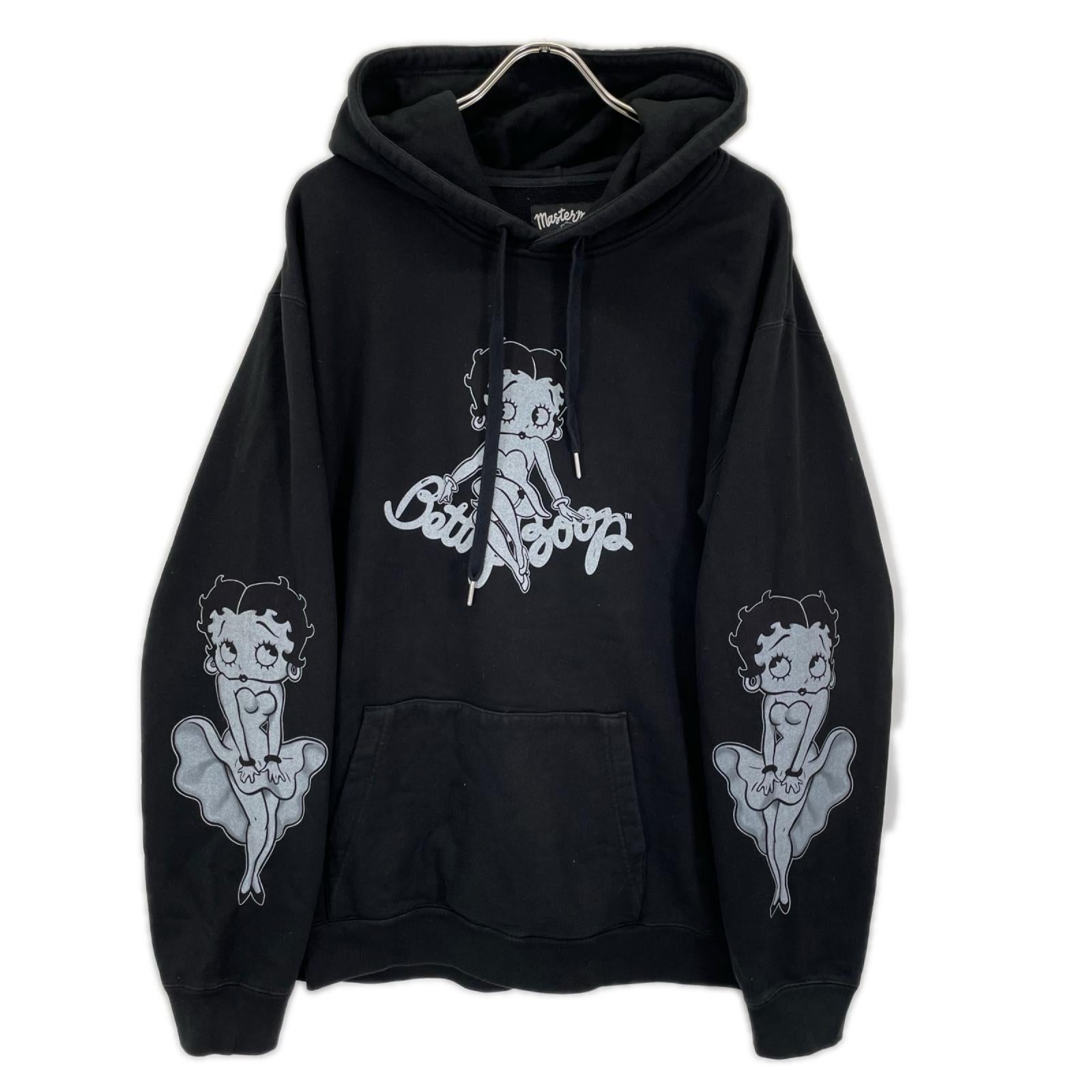 mastermind マスターマインド ×BETTY BOOP MW25C15-SW200 ブラック フーディー パーカー トップス