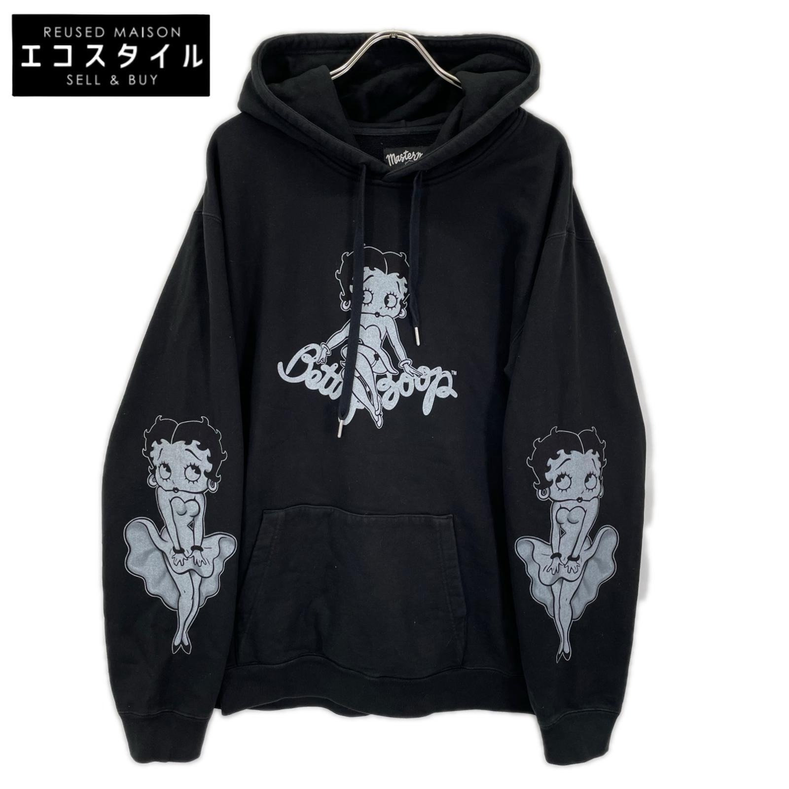 mastermind マスターマインド ×BETTY BOOP MW25C15-SW200 ブラック フーディー パーカー トップス