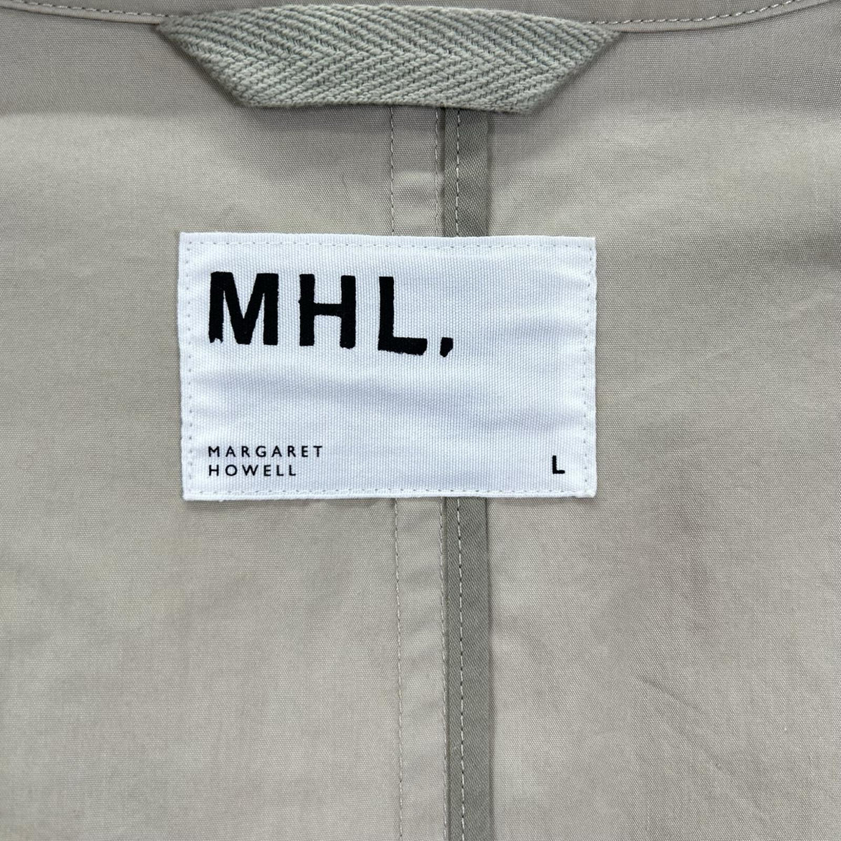 MHL. エムエイチエル 596-9110501 18年 ベージュ DRY WAX COTTON NYLON COAT コート