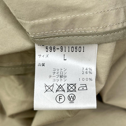 MHL. エムエイチエル 596-9110501 18年 ベージュ DRY WAX COTTON NYLON COAT コート