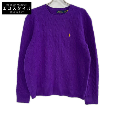 POLObyRalphLauren ポロラルフローレン パープル ウールカシミヤ ケーブル ニット セーター トップス