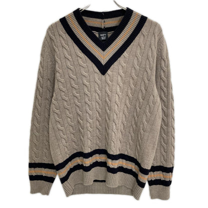 BAFY バフィー ×伊勢丹 グレー ウール チルデン ニット セーター トップス