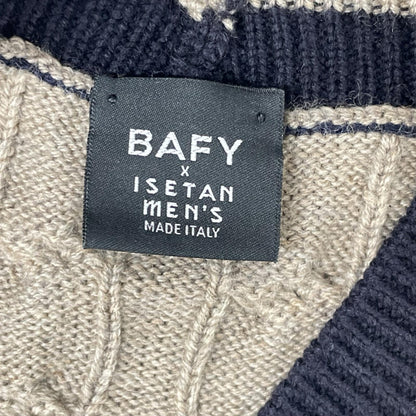 BAFY バフィー ×伊勢丹 グレー ウール チルデン ニット セーター トップス