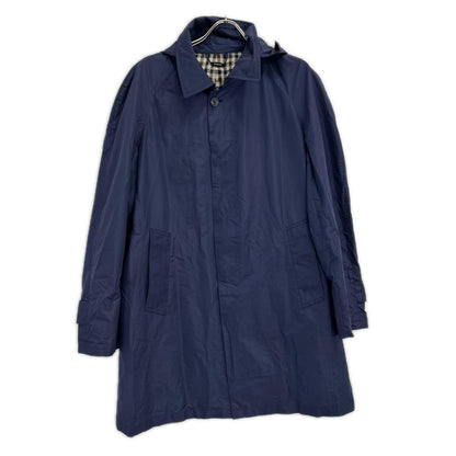 Aquascutum アクアスキュータム 2202251006-38 ネイビー TEC.3 ナイロン パッカプル レインコート コート