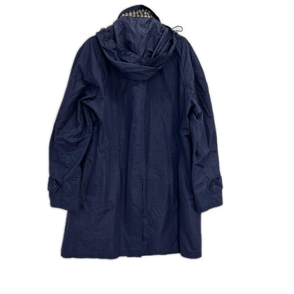Aquascutum アクアスキュータム 2202251006-38 ネイビー TEC.3 ナイロン パッカプル レインコート コート