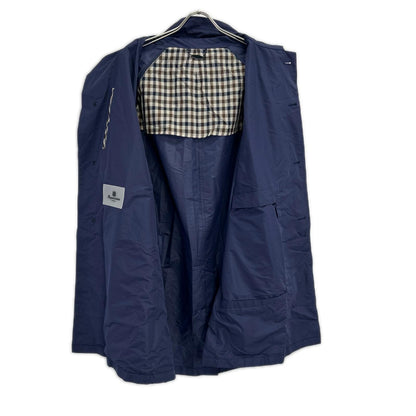 Aquascutum アクアスキュータム 2202251006-38 ネイビー TEC.3 ナイロン パッカプル レインコート コート