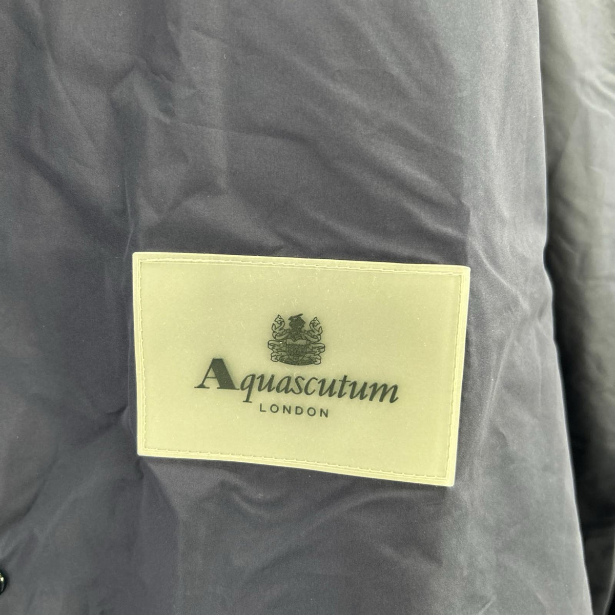 Aquascutum アクアスキュータム 2202251006-38 ネイビー TEC.3 ナイロン パッカプル レインコート コート