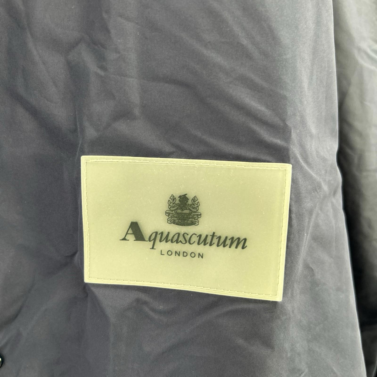 Aquascutum アクアスキュータム 2202251006-38 ネイビー TEC.3 ナイロン パッカプル レインコート コート