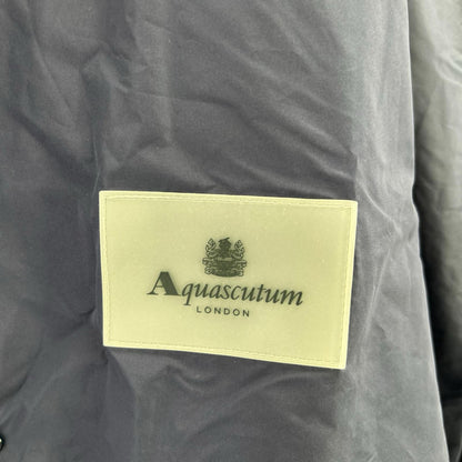 Aquascutum アクアスキュータム 2202251006-38 ネイビー TEC.3 ナイロン パッカプル レインコート コート