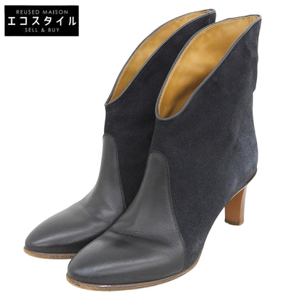 Chloe クロエ Kole カーフ×スエード アンクルブーツ シューズ レディース 黒 ブラック 36 シューズ