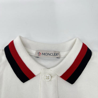 MONCLER モンクレール 24年 ホワイト TUTINA ポロロンパース オーバーオール オールインワン