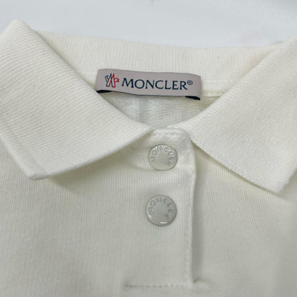 MONCLER モンクレール 24年 ホワイト VESTITO ロゴ刺繍 ポロワンピース ワンピース