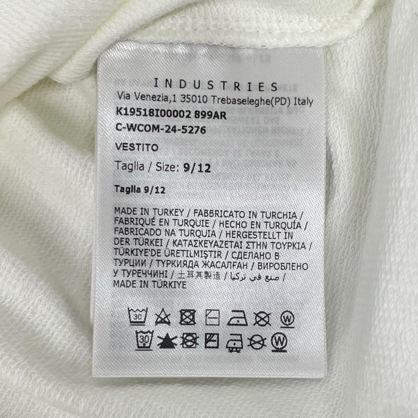 MONCLER モンクレール 24年 ホワイト VESTITO ロゴ刺繍 ポロワンピース ワンピース