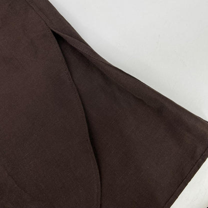 AURALEE オーラリー A23SS04LW ブラウン 23SS High Density Finx Linen Weather Half Sleeve Shirt トップス