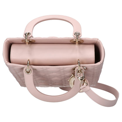 Christian Dior クリスチャンディオール レディ ディオール ミディアム カナージュ ラムスキン 2WAY ハンドバッグ