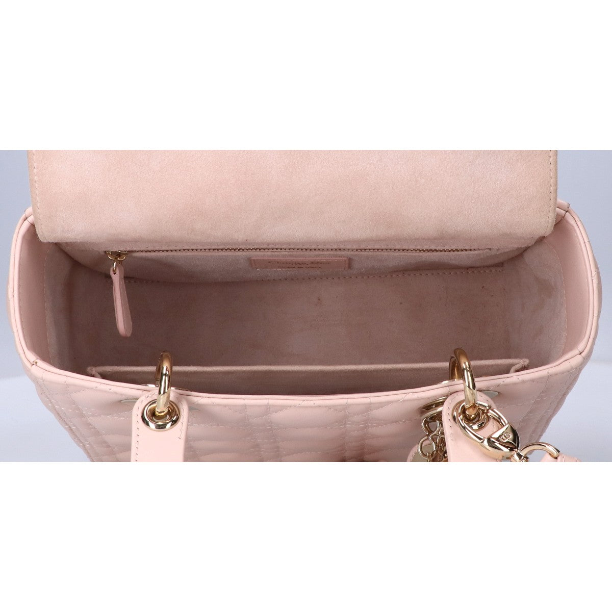 Christian Dior クリスチャンディオール レディ ディオール ミディアム カナージュ ラムスキン 2WAY ハンドバッグ