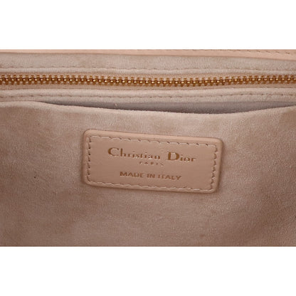 Christian Dior クリスチャンディオール 美品 LADY 95.22 スモール カナージュ ラムスキン 2WAY ハンドバッグ