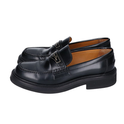 Christian Dior クリスチャンディオール Dior boy ブラック ブラッシュド カーフスキン ローファー シューズ