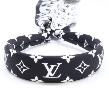 LOUIS VUITTON ルイヴィトン 22年 M77523 バンドーモノグラム マーブルズ カチューシャ　シルク ヘアアクセサリー