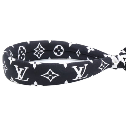 LOUIS VUITTON ルイヴィトン 22年 M77523 バンドーモノグラム マーブルズ カチューシャ　シルク ヘアアクセサリー
