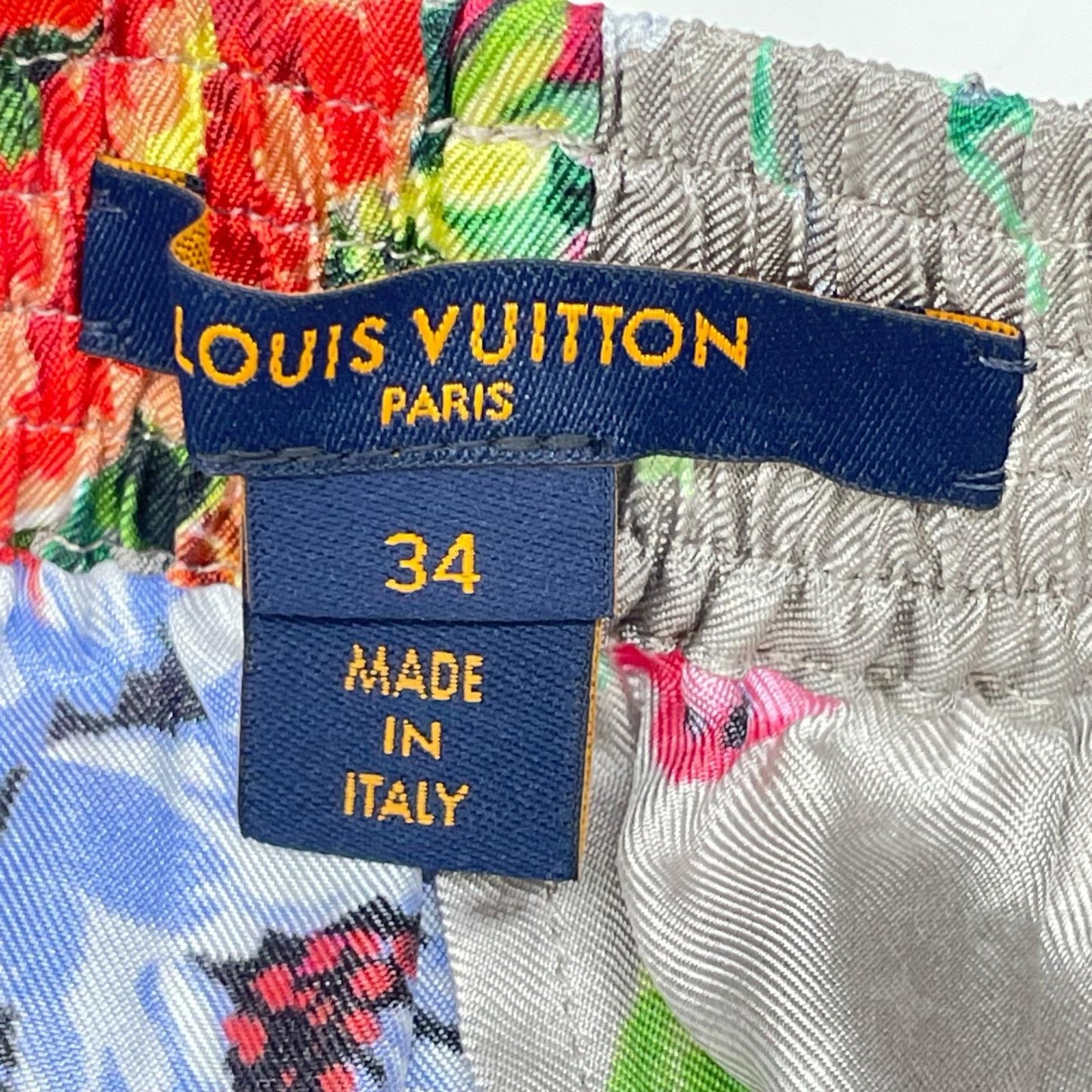 LOUIS VUITTON ルイヴィトン RW222B SR8 FNPO79 22年 シルク モノグラム フワラー ショートパンツ ボトムス