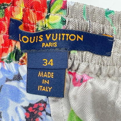 LOUIS VUITTON ルイヴィトン RW222B SR8 FNPO79 22年 シルク モノグラム フワラー ショートパンツ ボトムス