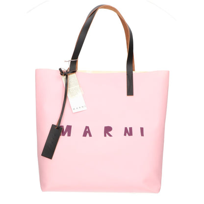 MARNI マルニ SHMPQ10A06P3660LOC03 ロゴ PVC トートバッグ