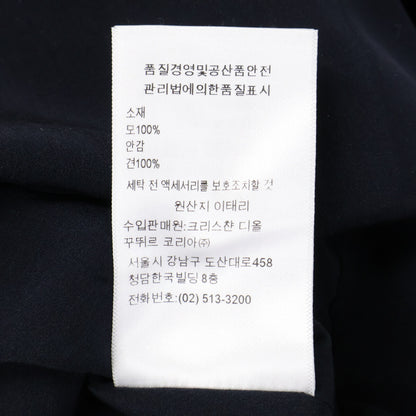 Christian Dior クリスチャンディオール 851R30A1029 ネイビーレッド ウール チェック ドレス ワンピース ワンピース