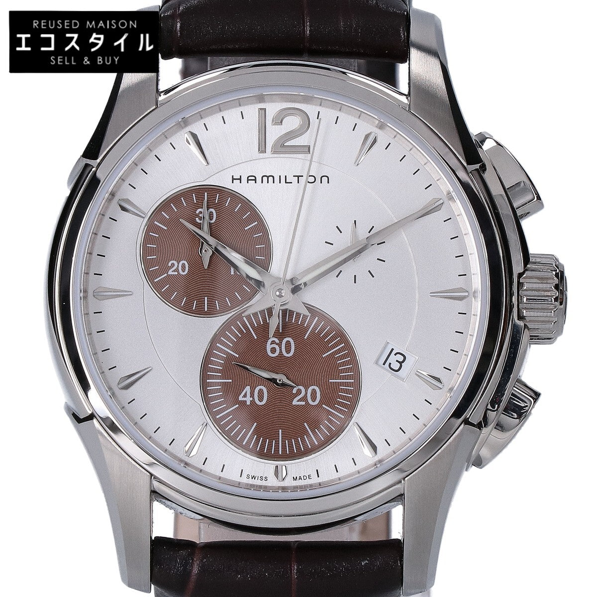 HAMILTON ハミルトン 【美品】H32612551 ジャズマスター Chrono Quartz クオーツ 42mm 腕時計