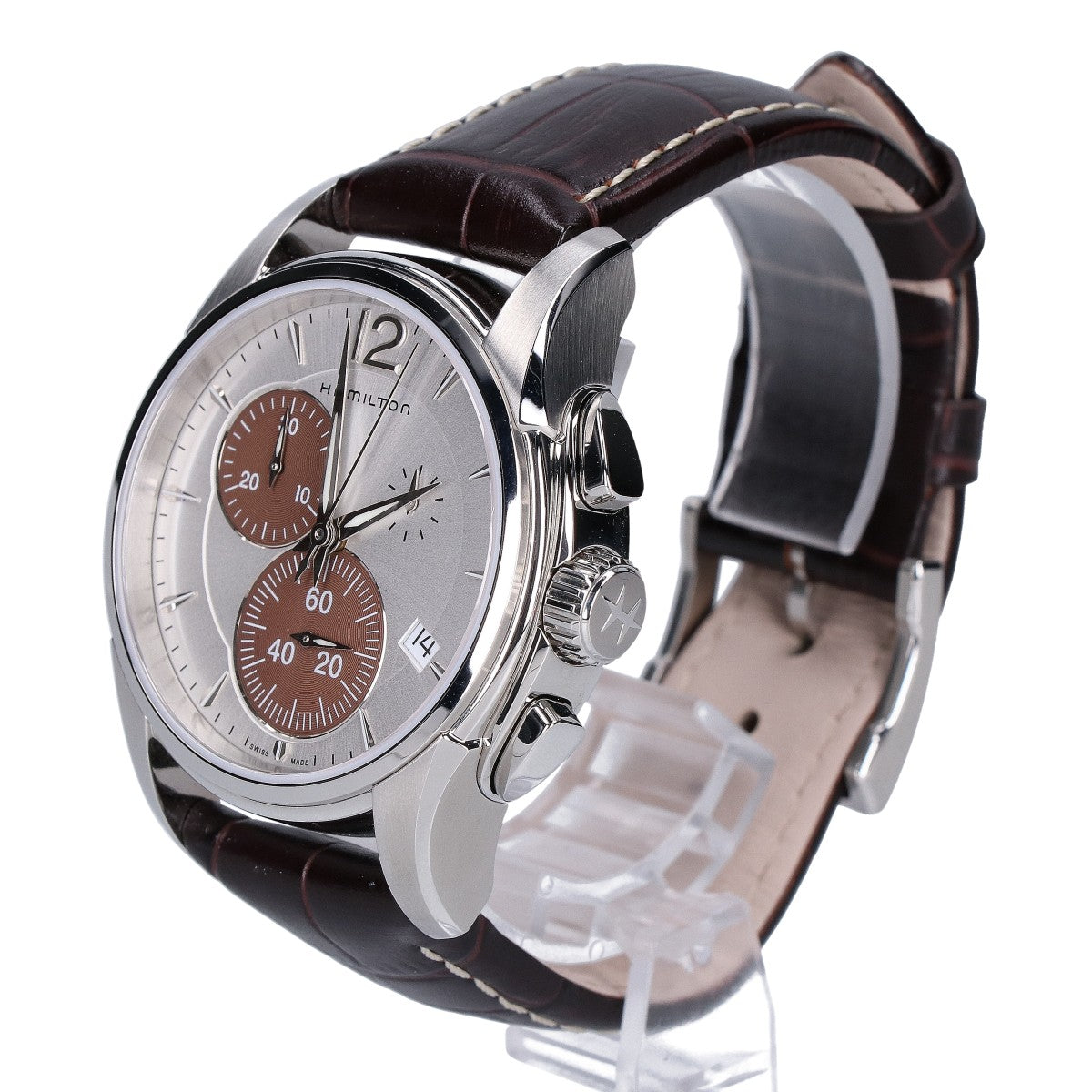 HAMILTON ハミルトン 【美品】H32612551 ジャズマスター Chrono Quartz クオーツ 42mm 腕時計