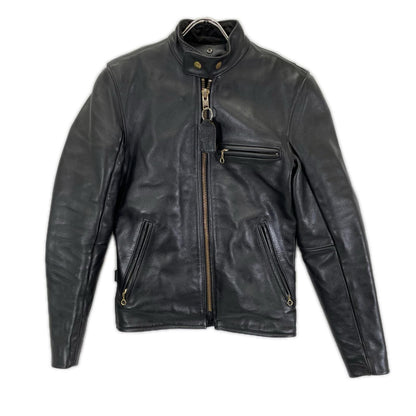 VANSON バンソン ブラック タイプB カウハイド シングルライダースジャケット ジャケット