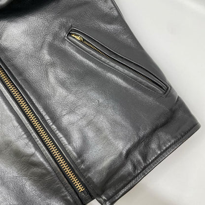 VANSON バンソン ブラック タイプB カウハイド シングルライダースジャケット ジャケット