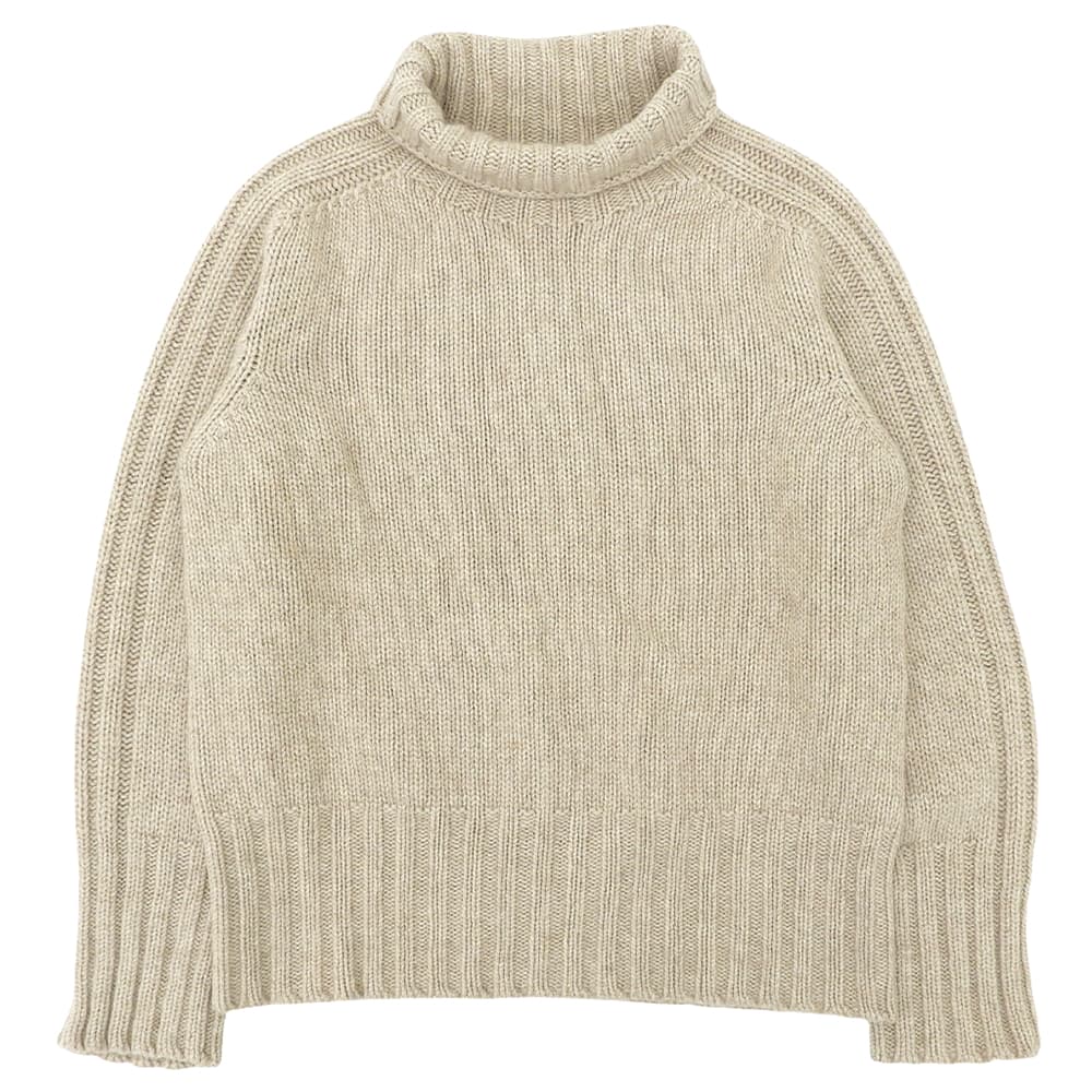 bamford バンフォード ウール カシミヤ タートルネック ニットセーター トップス レディース ベージュ S トップス