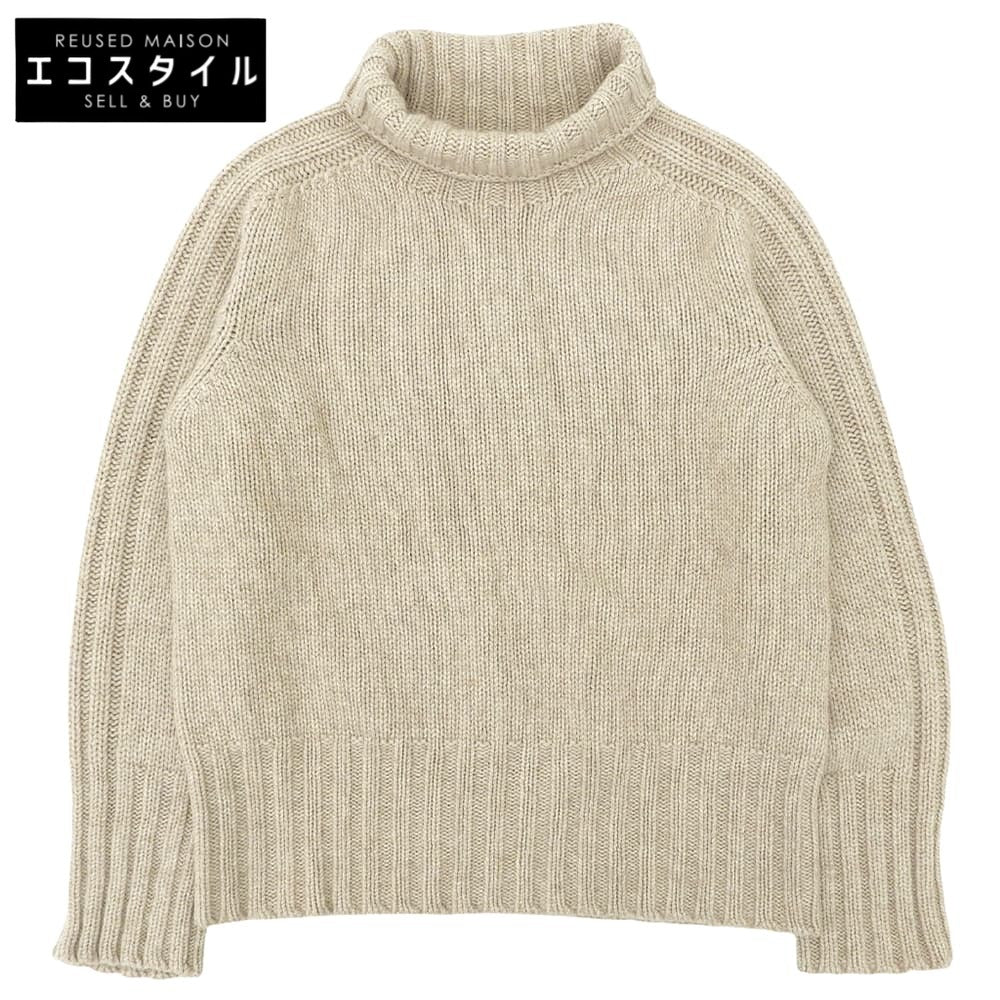 bamford バンフォード ウール カシミヤ タートルネック ニットセーター トップス レディース ベージュ S トップス