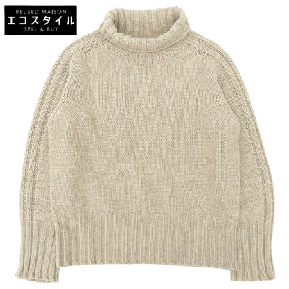 bamford バンフォード ウール カシミヤ タートルネック ニットセーター トップス レディース ベージュ S トップス