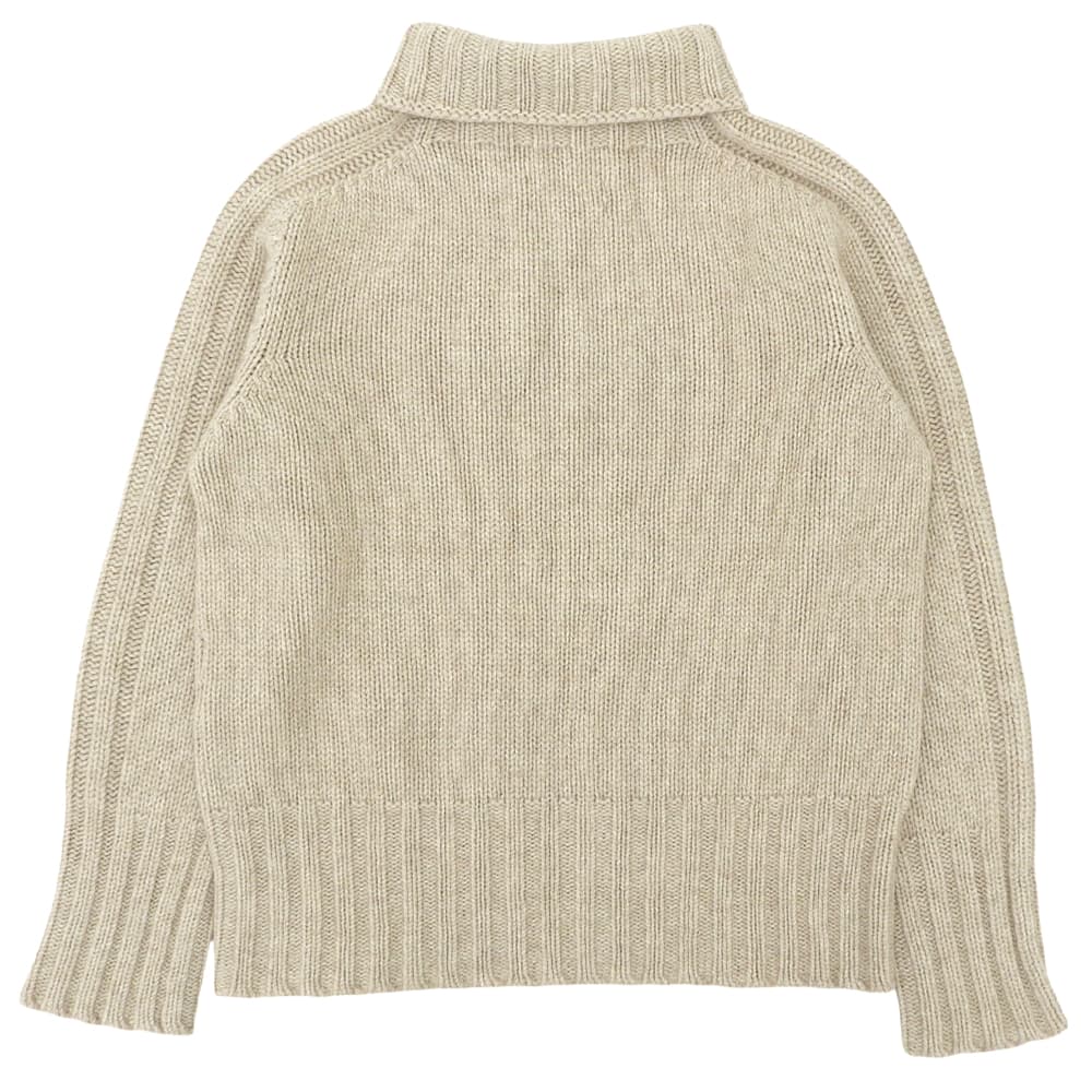 bamford バンフォード ウール カシミヤ タートルネック ニットセーター トップス レディース ベージュ S トップス