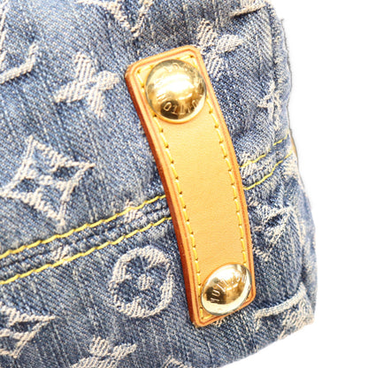 LOUIS VUITTON ルイヴィトン 06年 M95049 モノグラム デニム バギー PM ロング ショルダーバッグ ショルダーバッグ